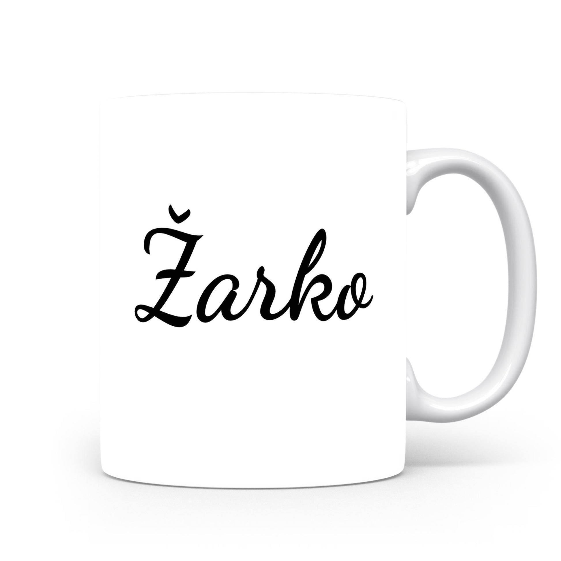 Hrnek se jménem Žarko | Minimalistický pánský hrnek