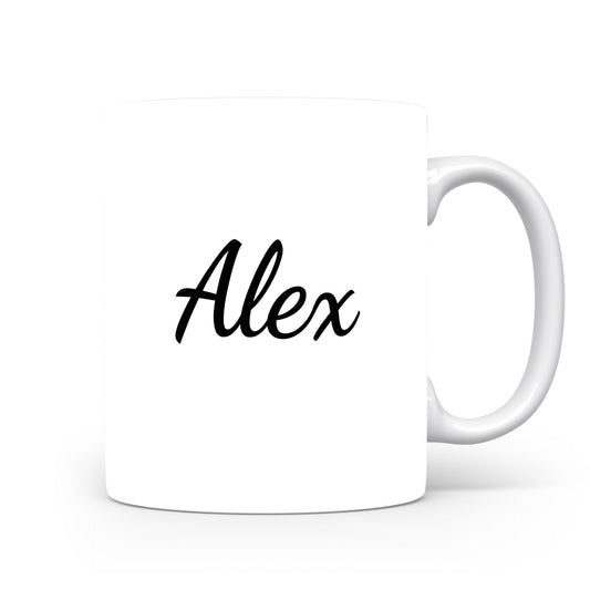 Hrnek se jménem Alex | Minimalistický pánský hrnek
