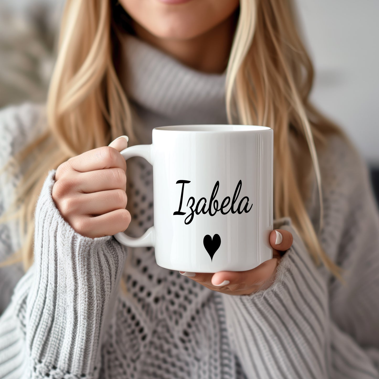 Hrnek se jménem Izabela – romantický styl se srdcem