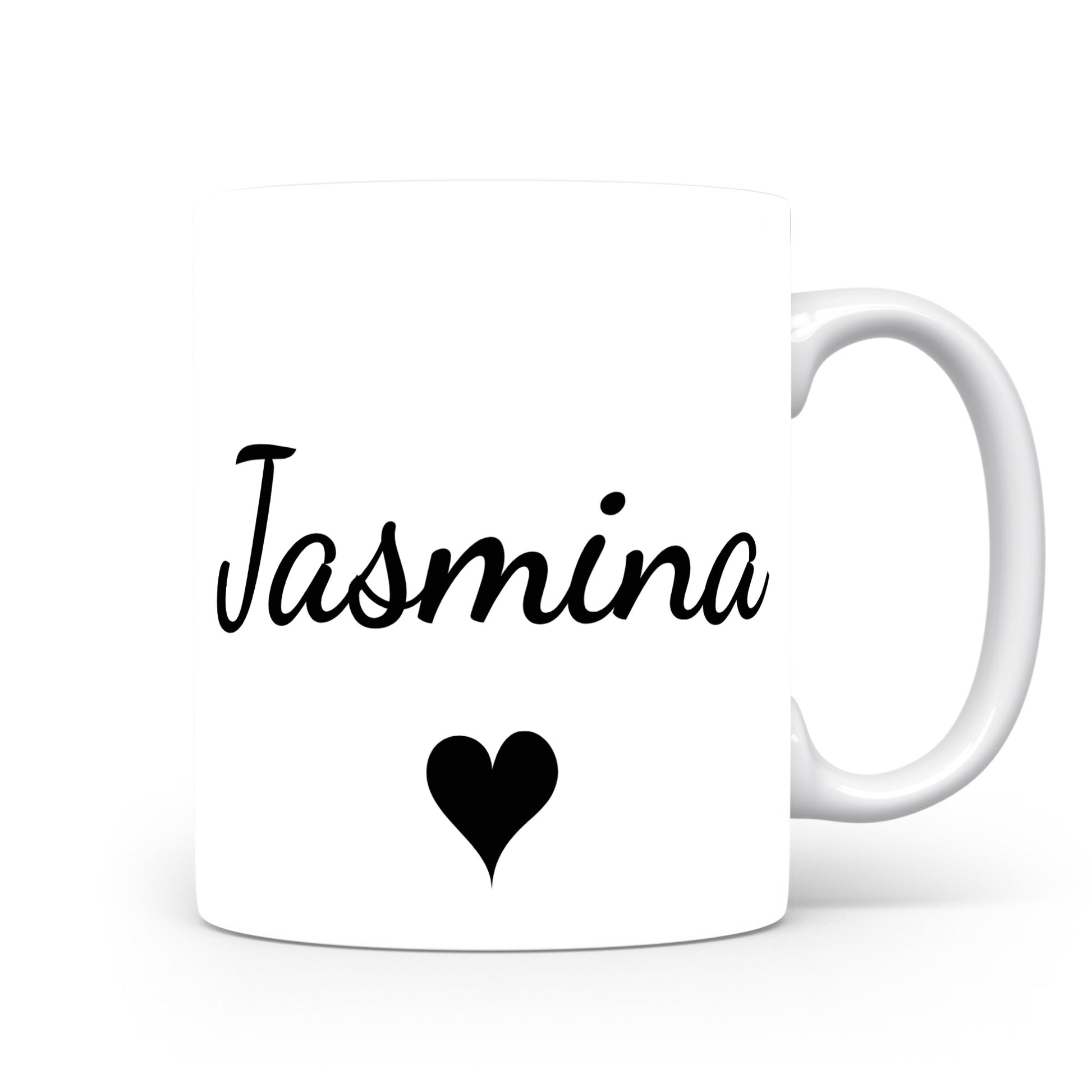 Hrnek se jménem Jasmina | Romantický hrnek se srdcem