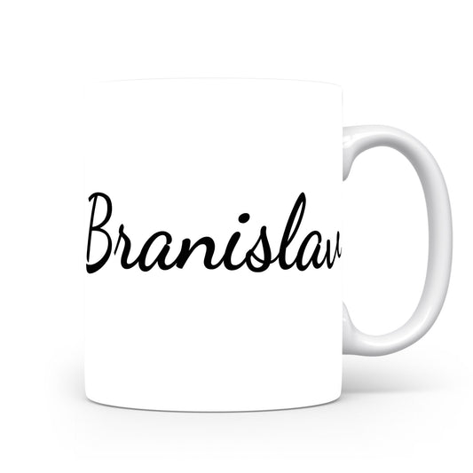 Hrnek se jménem Branislav | Minimalistický pánský hrnek