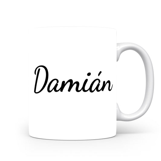 Hrnek se jménem Damián | Minimalistický pánský hrnek