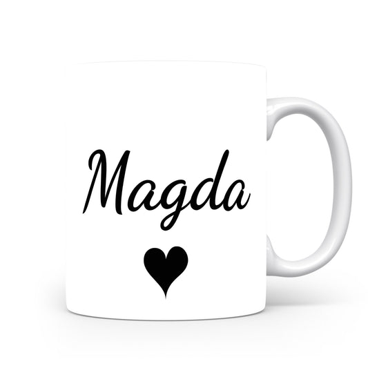 Hrnek se jménem Magda | Romantický hrnek se srdcem