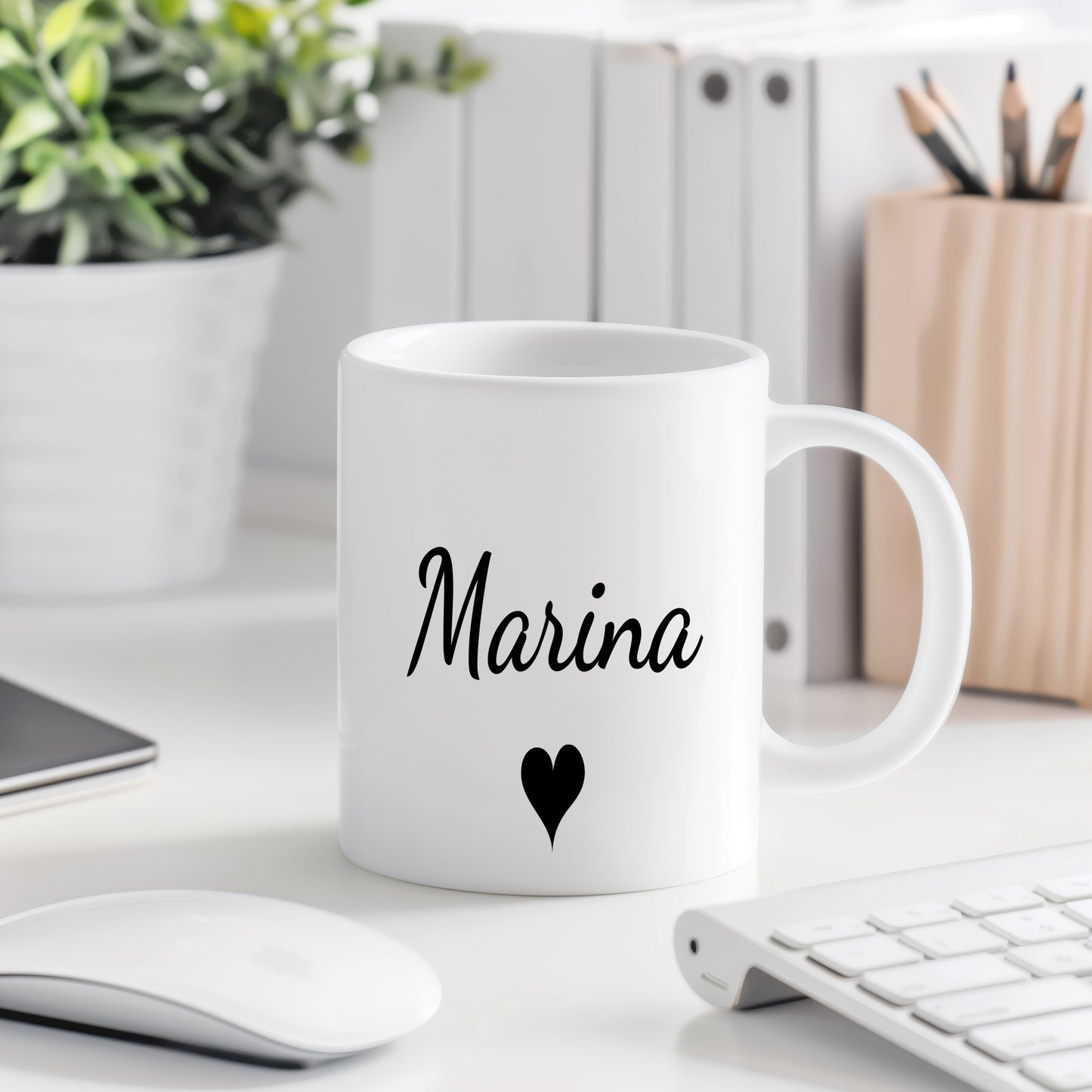 Hrnek se jménem Marina – romantický styl se srdcem