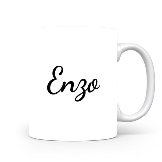 Hrnek se jménem Enzo | Minimalistický pánský hrnek