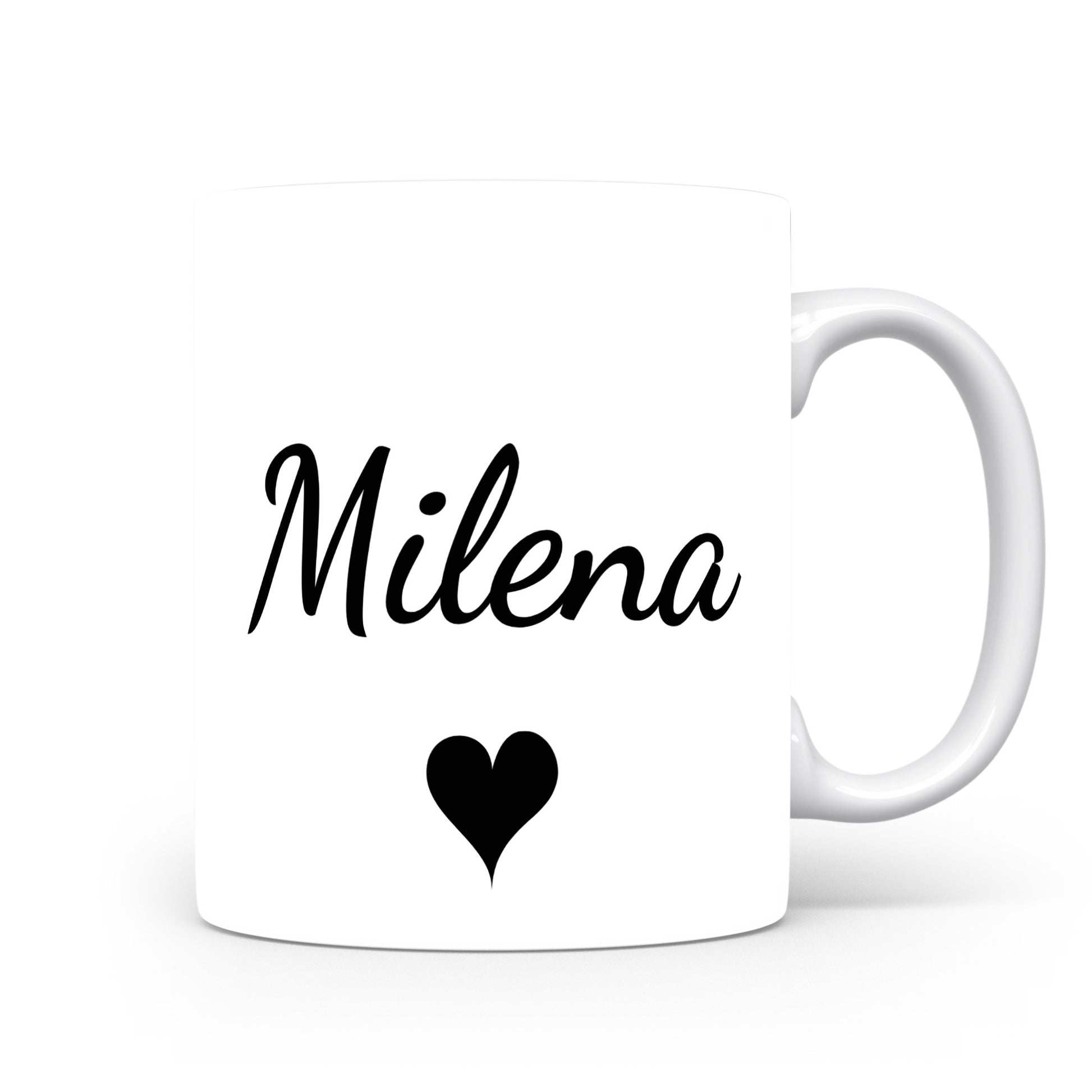 Hrnek se jménem Milena | Romantický hrnek se srdcem
