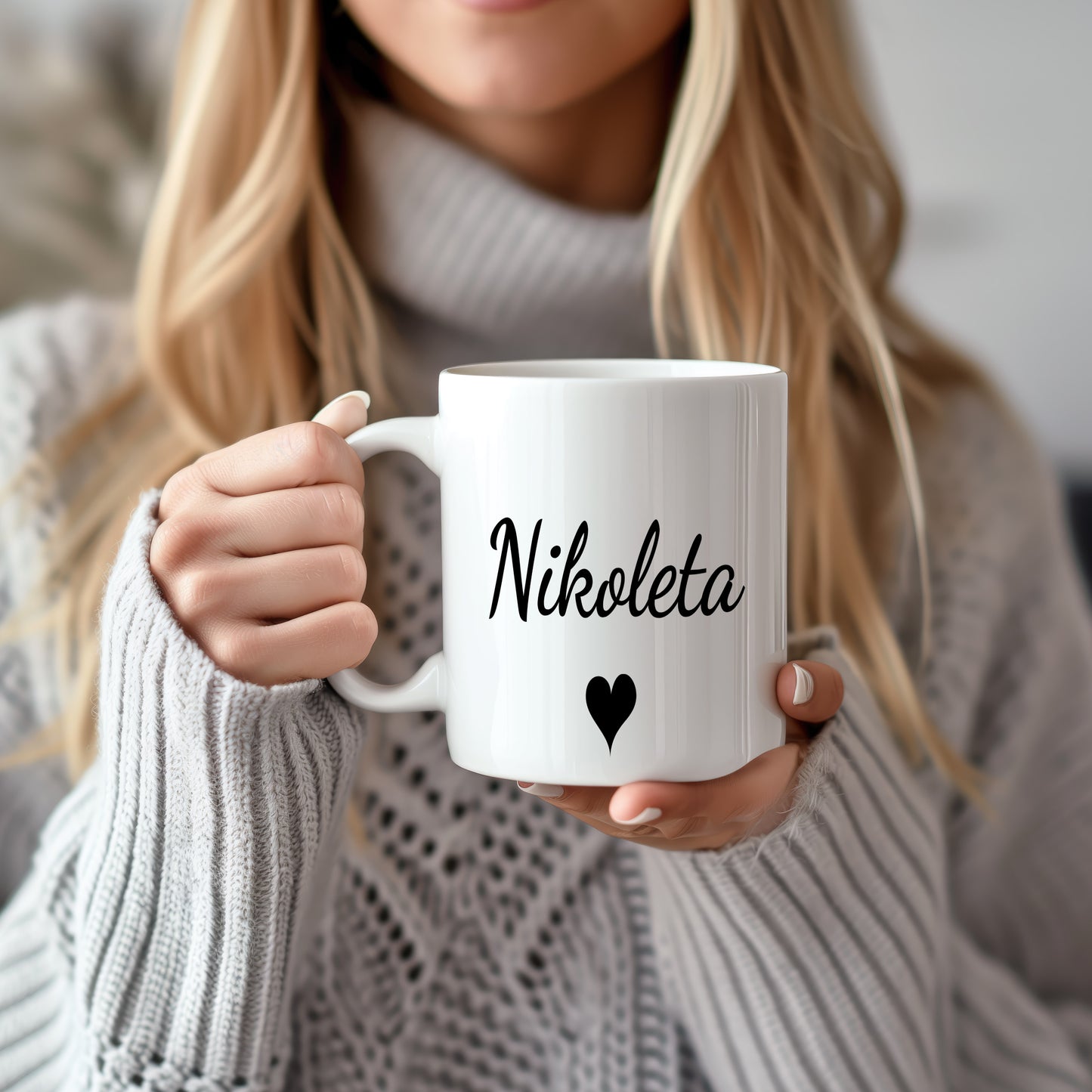 Hrnek se jménem Nikoleta – romantický styl se srdcem