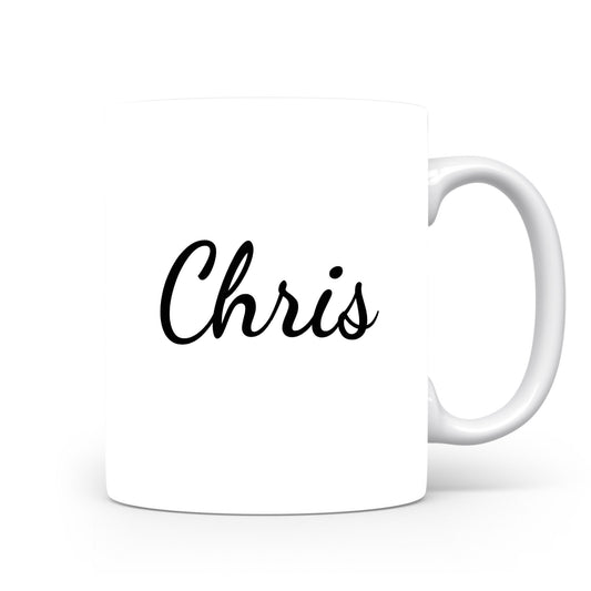 Hrnek se jménem Chris | Minimalistický pánský hrnek