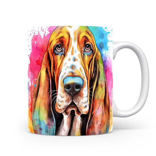 Hrnek s ilustrací basenji psa