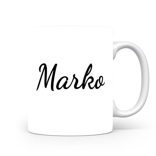 Hrnek se jménem Marko | Minimalistický pánský hrnek