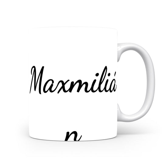 Hrnek se jménem Maximilián | Minimalistický pánský hrnek