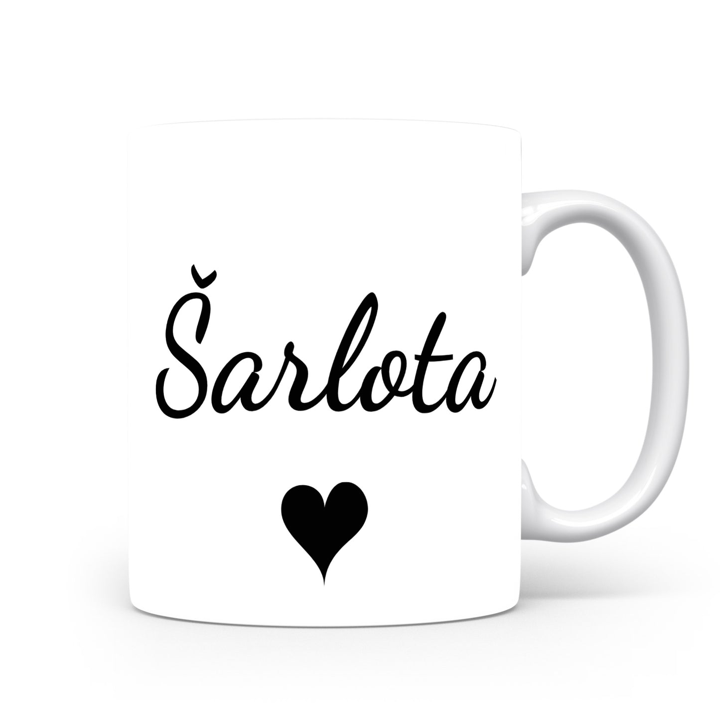 Hrnek se jménem Šarlota | Romantický hrnek se srdcem