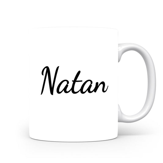 Hrnek se jménem Natan | Minimalistický pánský hrnek