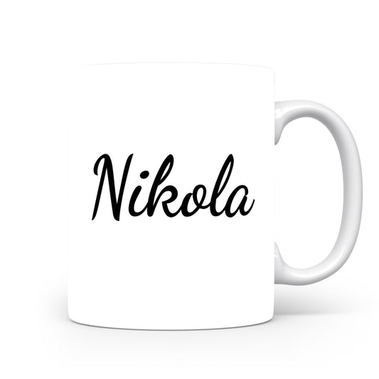 Hrnek se jménem Nikola | Minimalistický dámský hrnek