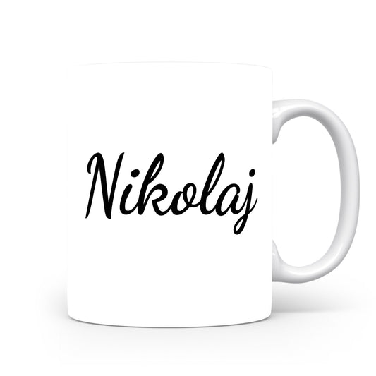 Hrnek se jménem Nikoljaj | Minimalistický pánský hrnek