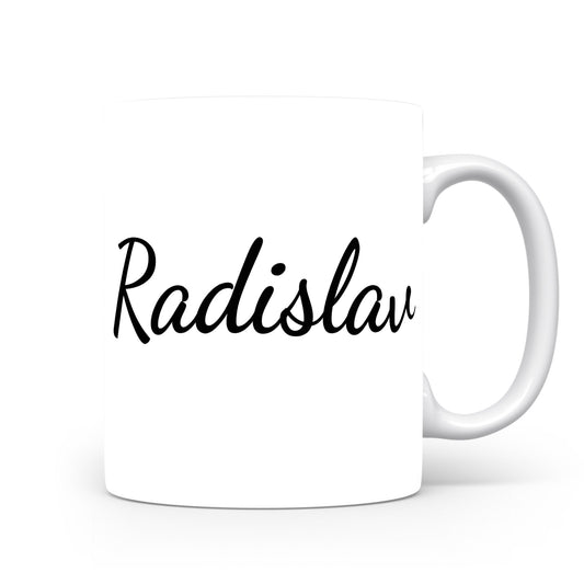 Hrnek se jménem Radislav | Minimalistický pánský hrnek