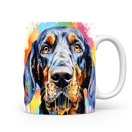 Hrnek s uměleckým portrétem coonhound