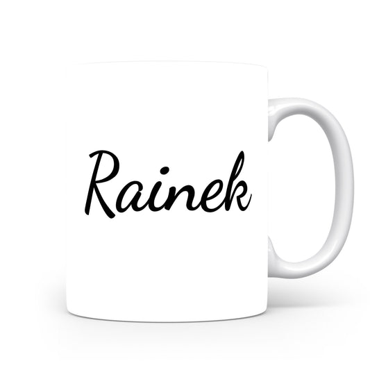 Hrnek se jménem Rainek | Minimalistický pánský hrnek