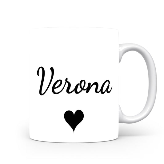 Hrnek se jménem Verona | Romantický hrnek se srdcem