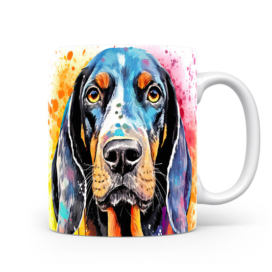 Hrnek s barevným portrétem coonhound
