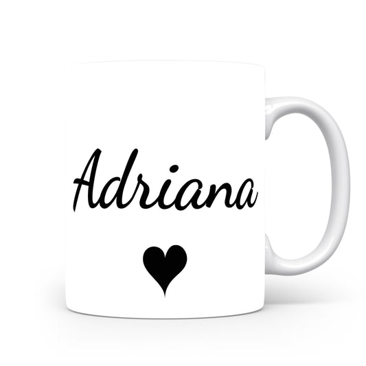 Hrnek se jménem Adriana | Minimalistický dámský hrnek