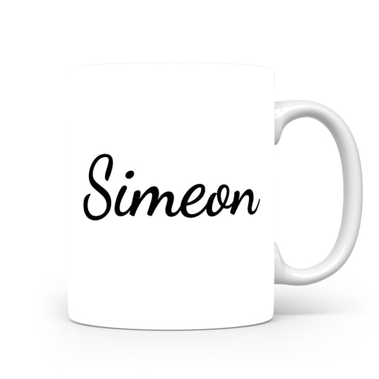 Hrnek se jménem Simeon | Minimalistický pánský hrnek