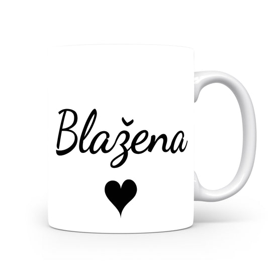 Hrnek se jménem Blažena | Romantický hrnek se srdcem