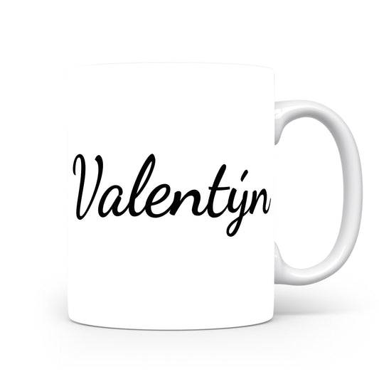 Hrnek se jménem Valentýn | Minimalistický pánský hrnek