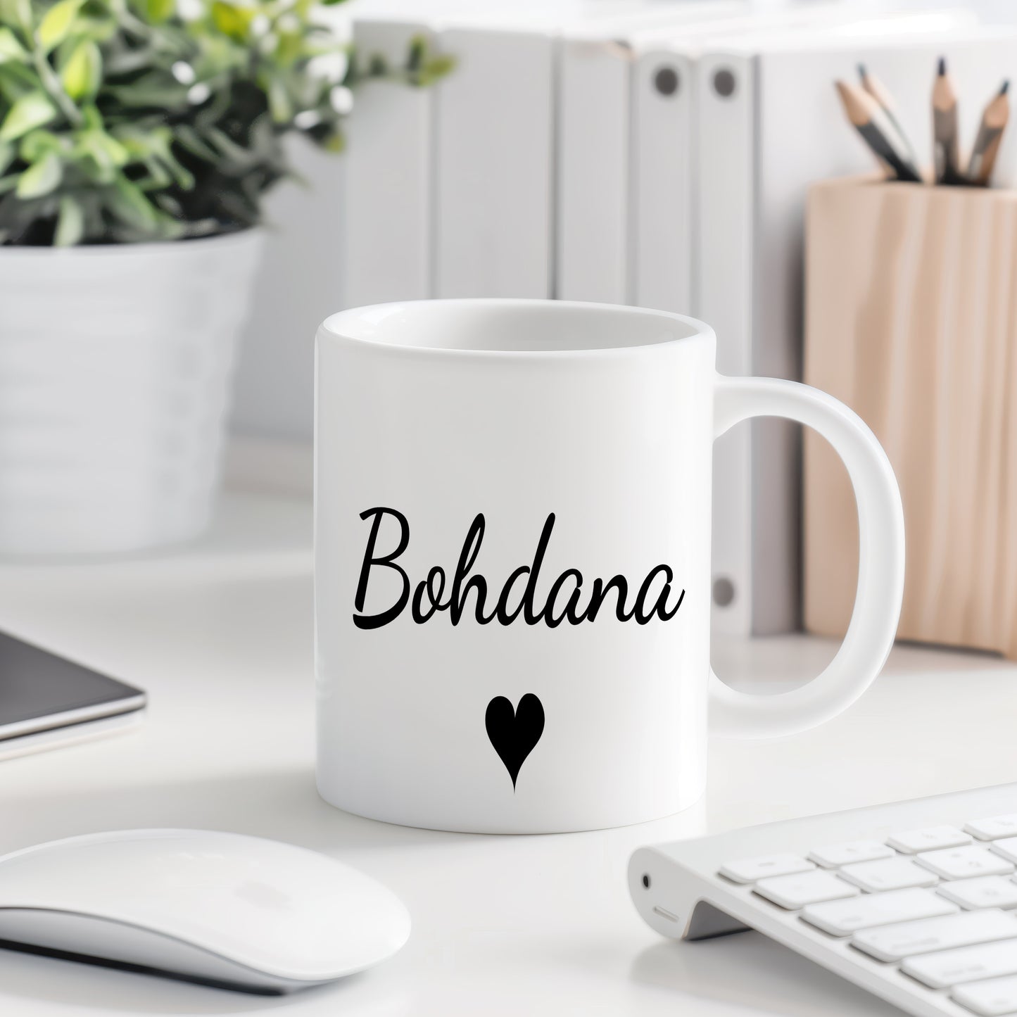 Hrnek se jménem Bohdana – romantický styl se srdcem