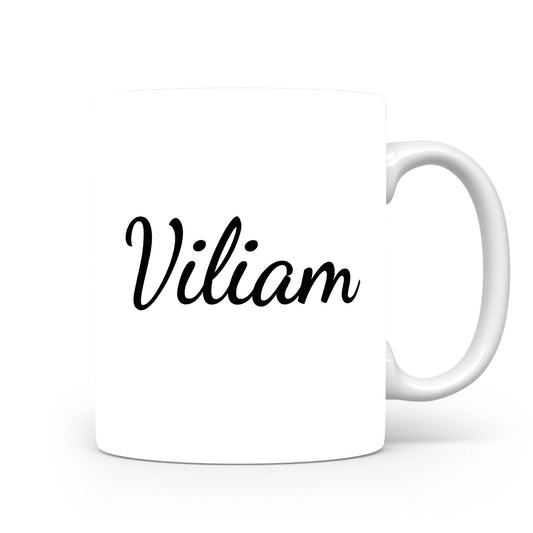 Hrnek se jménem Viliam | Minimalistický pánský hrnek