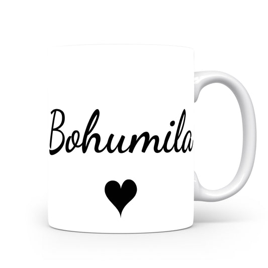 Hrnek se jménem Bohumila | Romantický hrnek se srdcem
