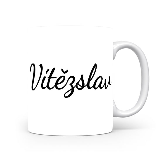 Hrnek se jménem Vítězslav | Minimalistický pánský hrnek