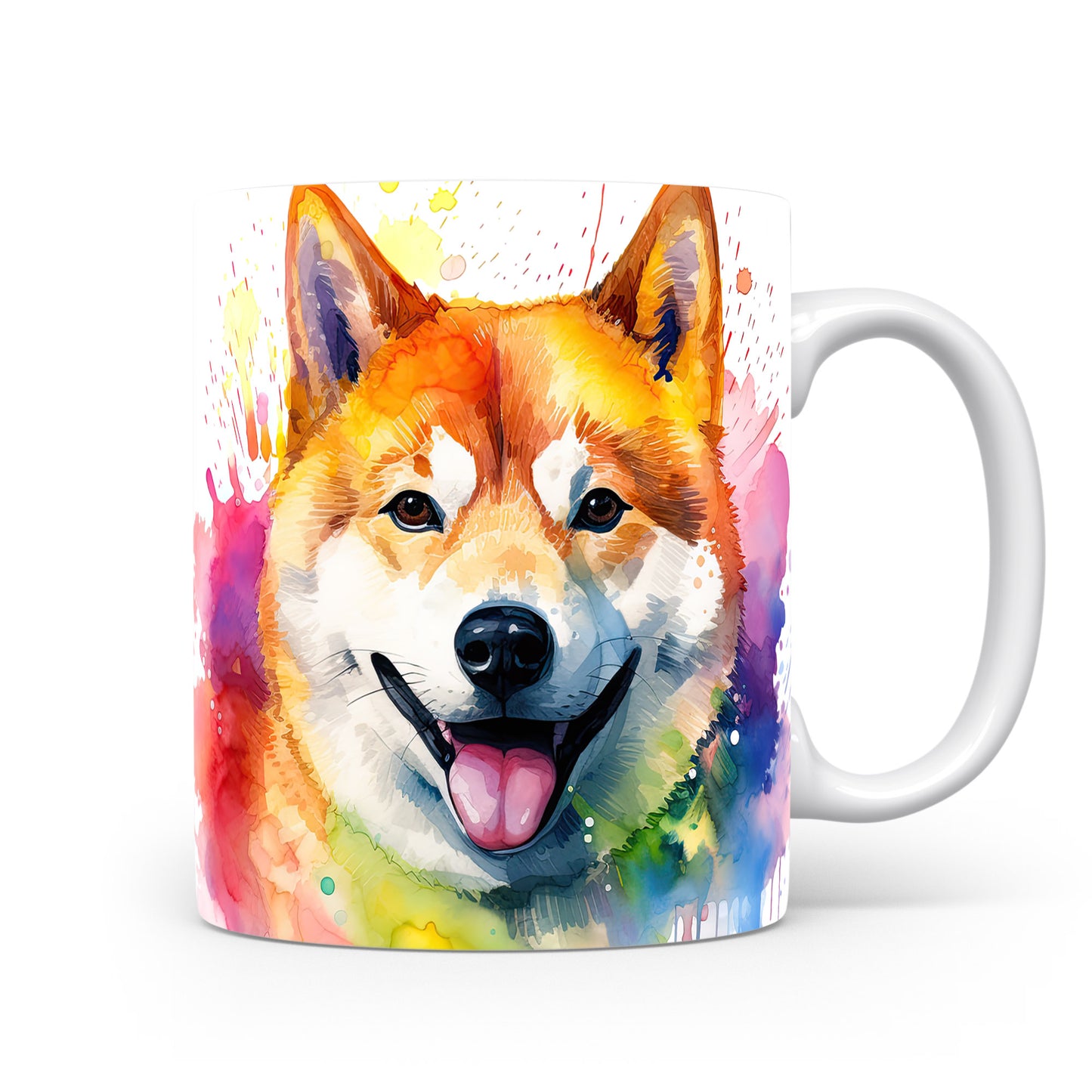 Hrnek s roztomilým akita psem