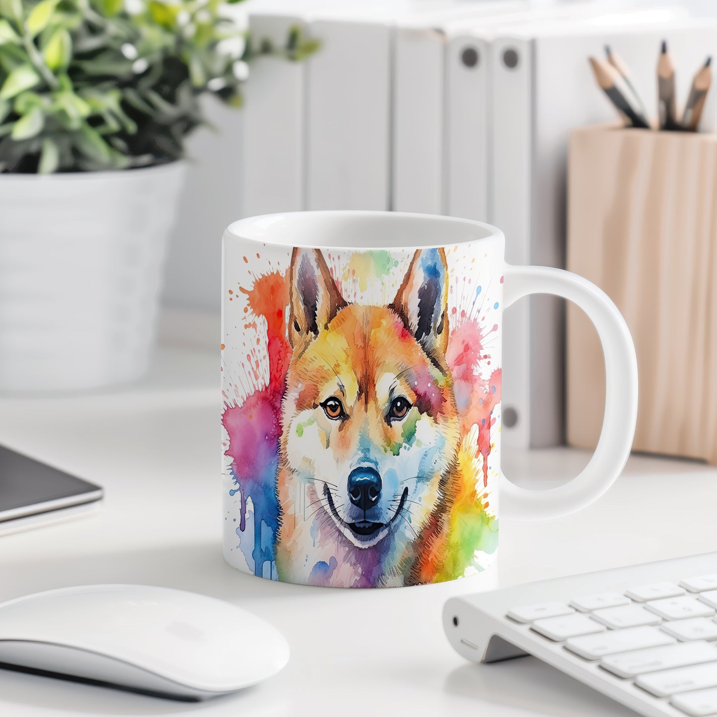 Hrnek s veselým Shiba Inu