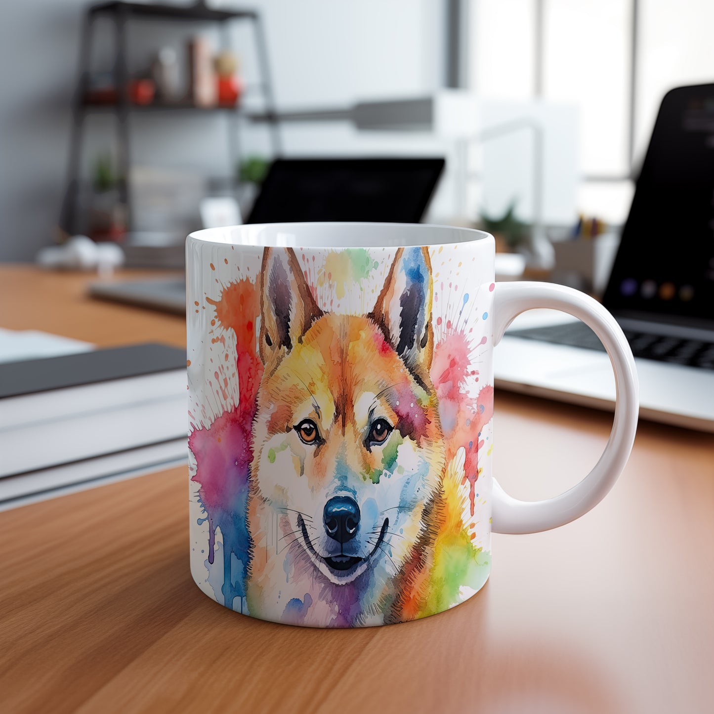 Hrnek s veselým Shiba Inu