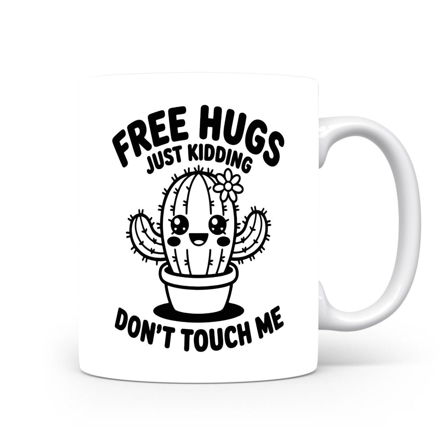 Hrnek s vtipným nápisem – FREE HUGS