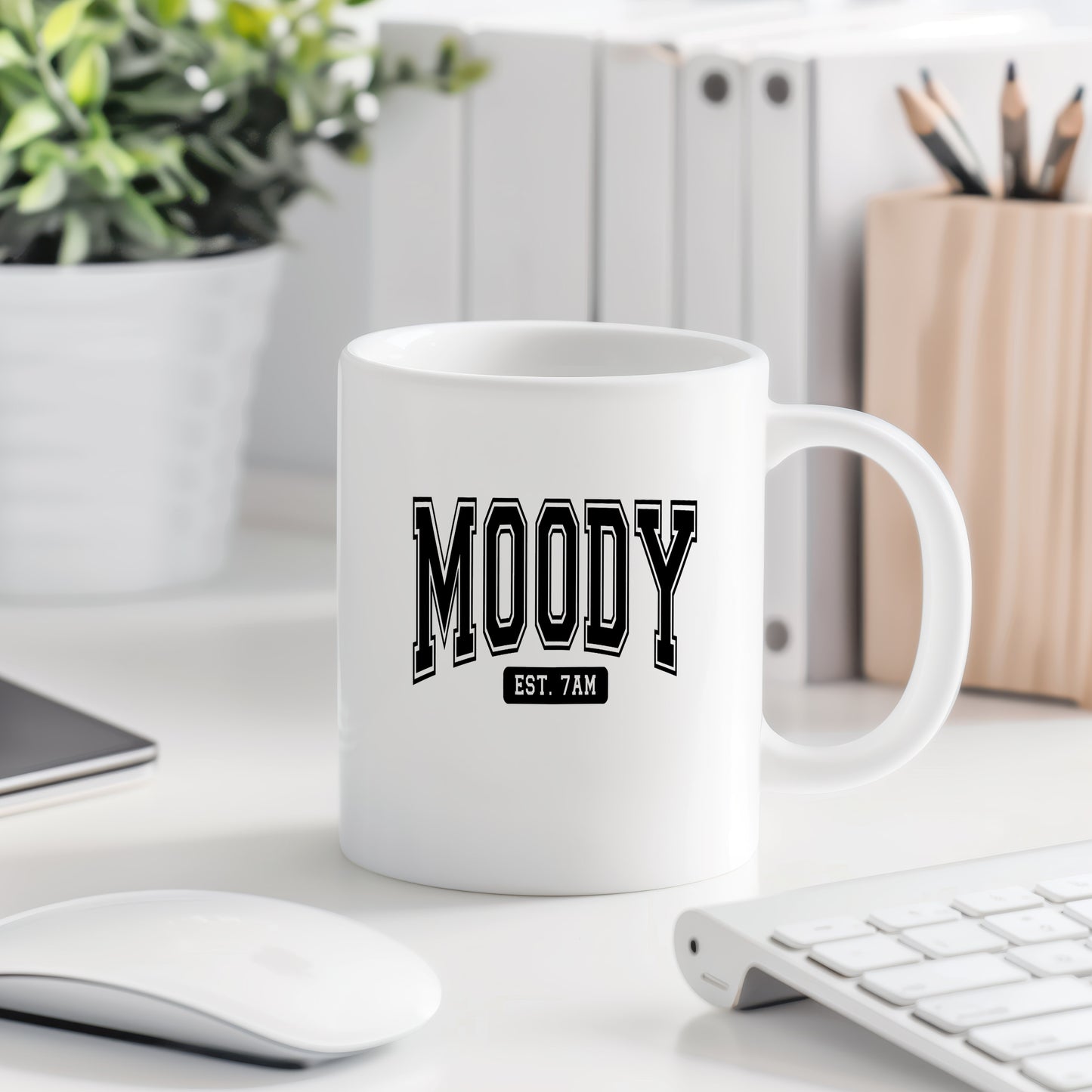 Hrnek s vtipným nápisem – MOODY