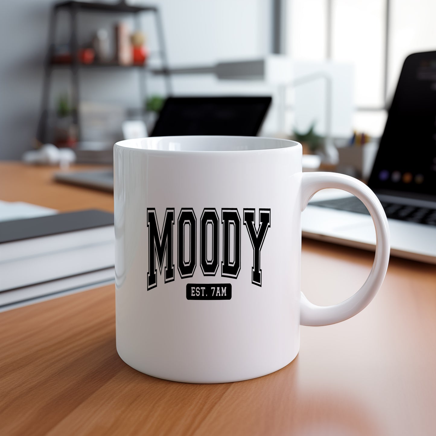 Hrnek s vtipným nápisem – MOODY