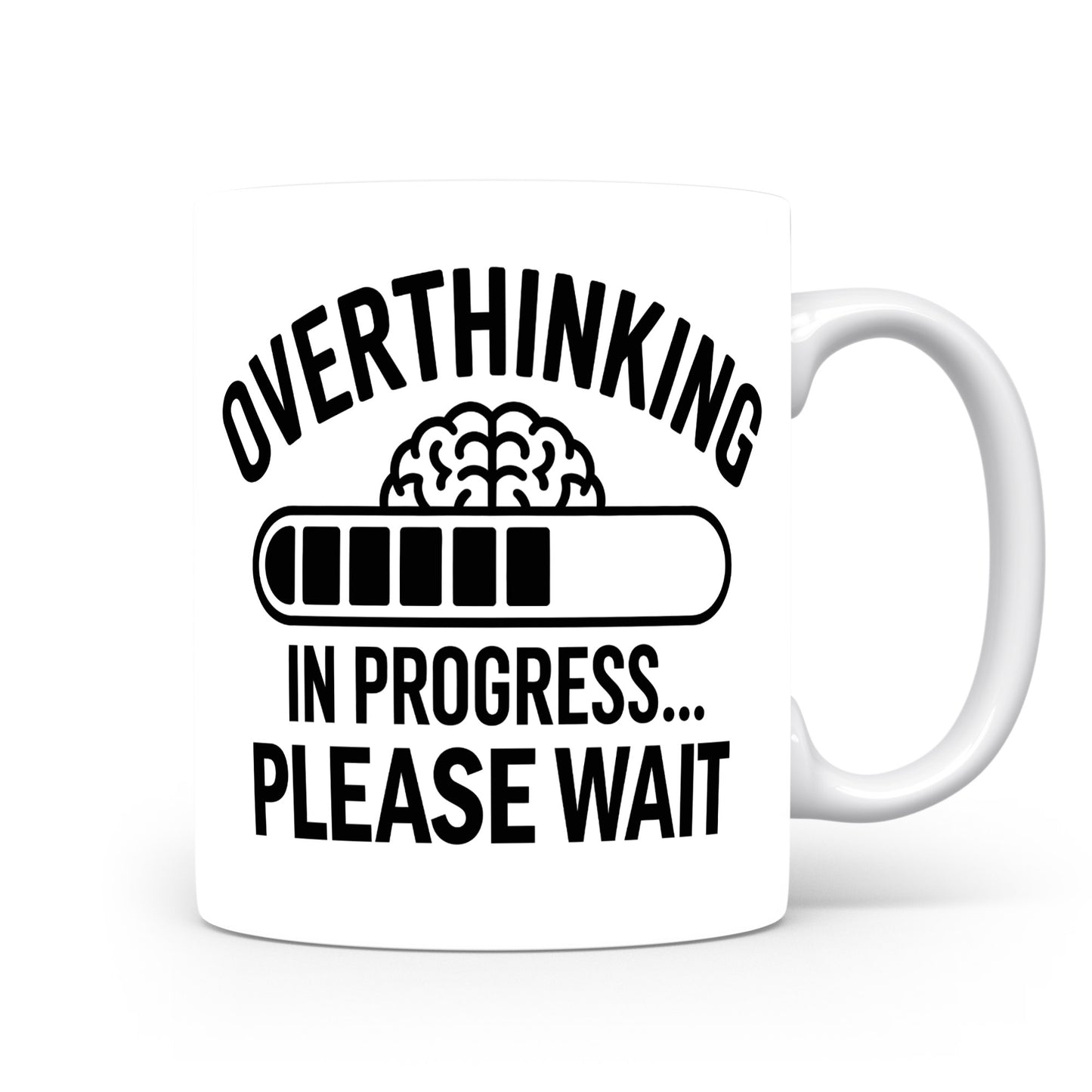 Hrnek s vtipným nápisem – Overthinking