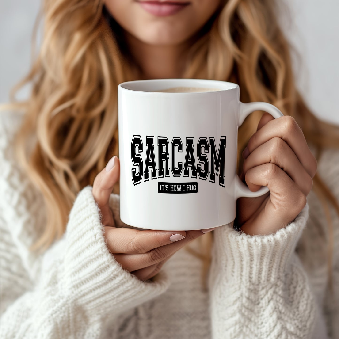 Hrnek s vtipným nápisem – SARCASM