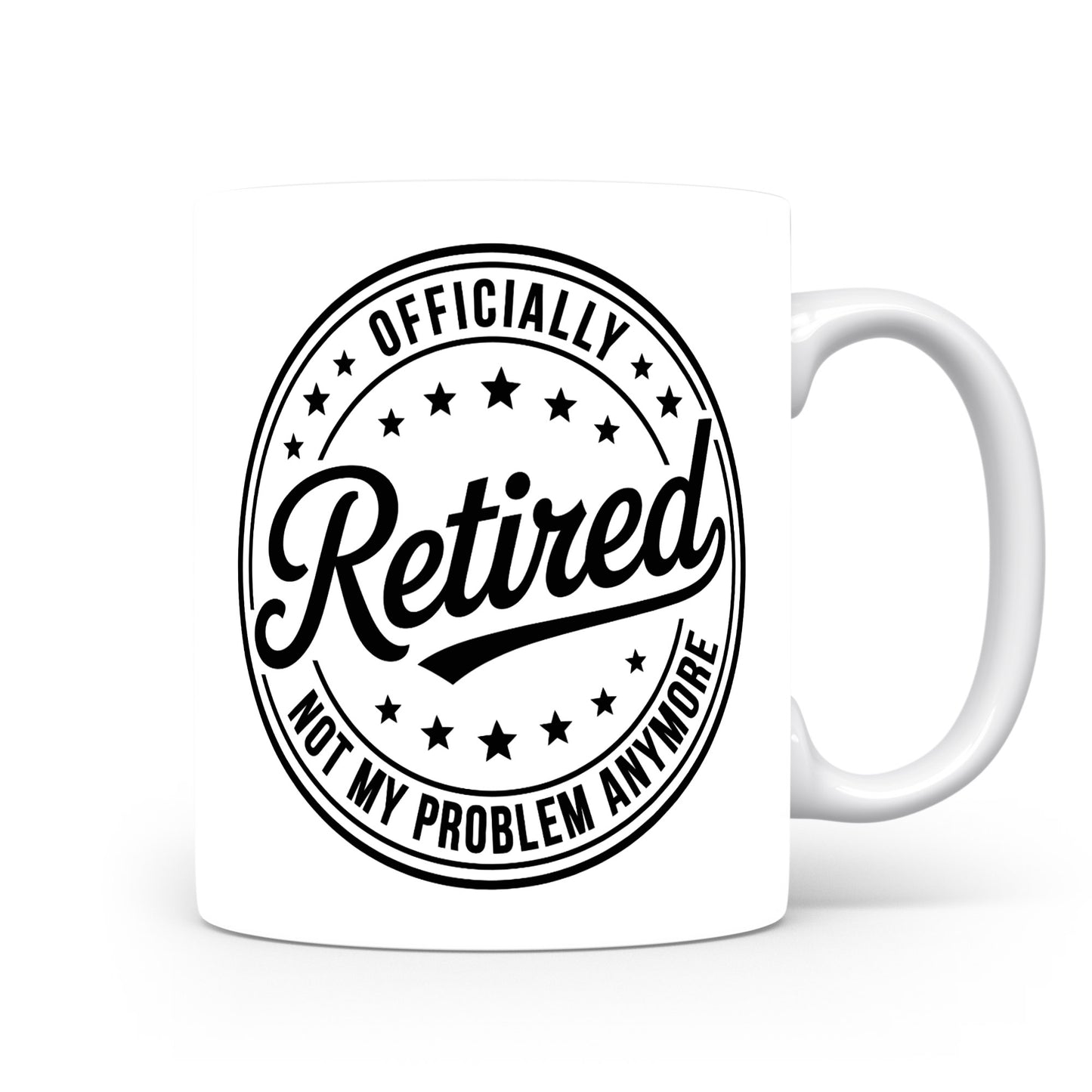 Hrnek s vtipným nápisem – Officially Retired