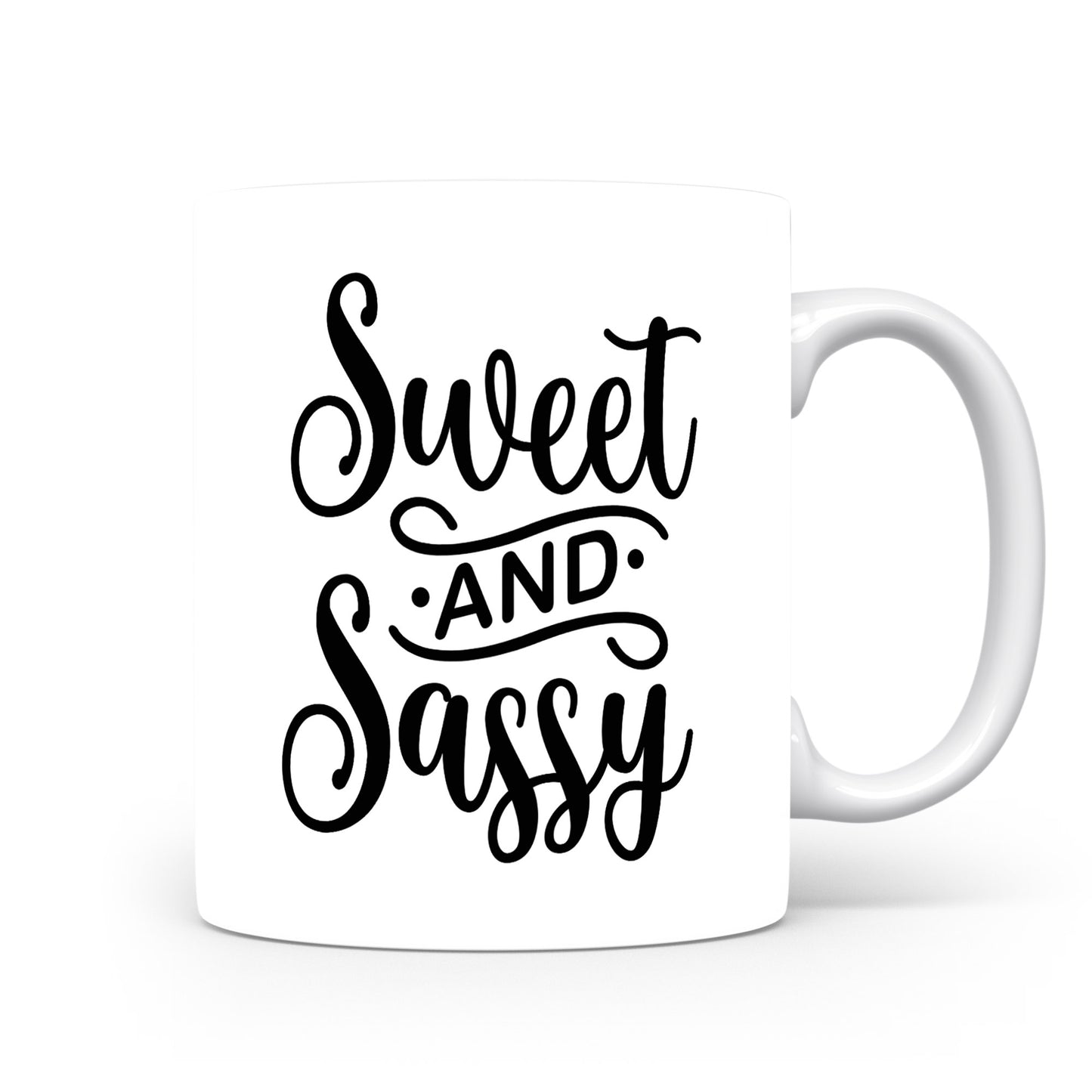 Hrnek s vtipným nápisem – Sweet and Sassy