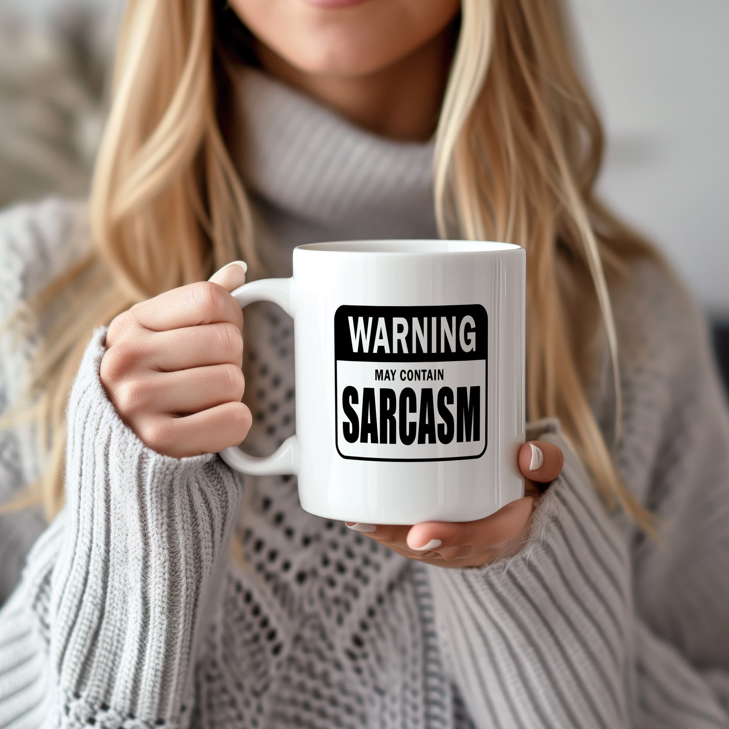 Hrnek s vtipným nápisem – WARNING