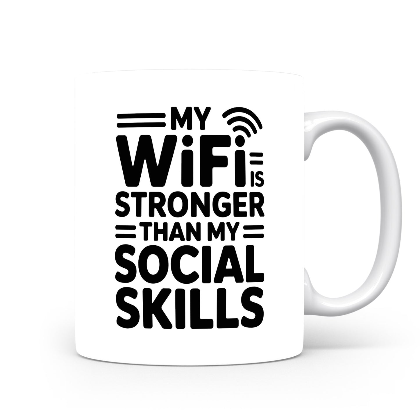 Hrnek s vtipným nápisem – My WiFi