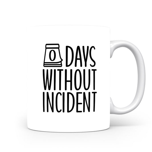 Hrnek s vtipným nápisem – 0 Days