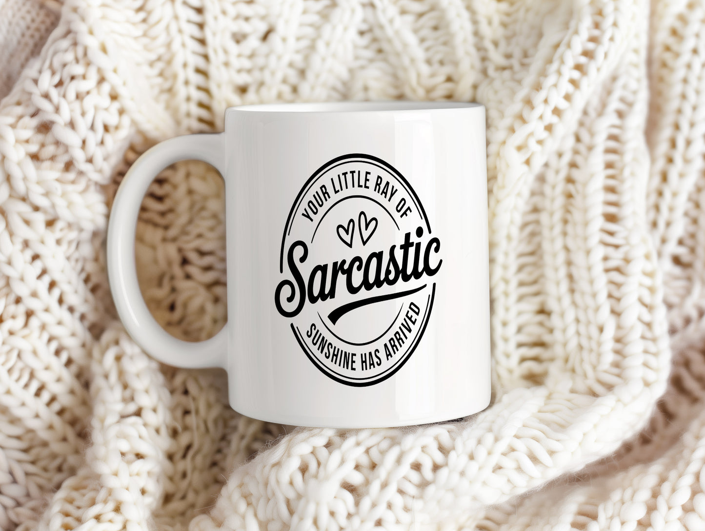 Hrnek s vtipným nápisem – Sarcastic Sunshine