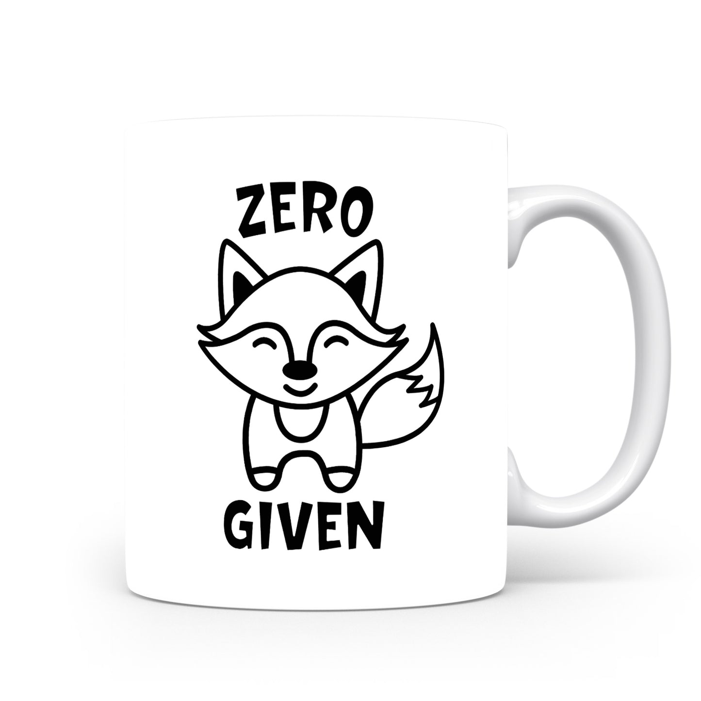 Hrnek s vtipným nápisem – ZERO GIVEN
