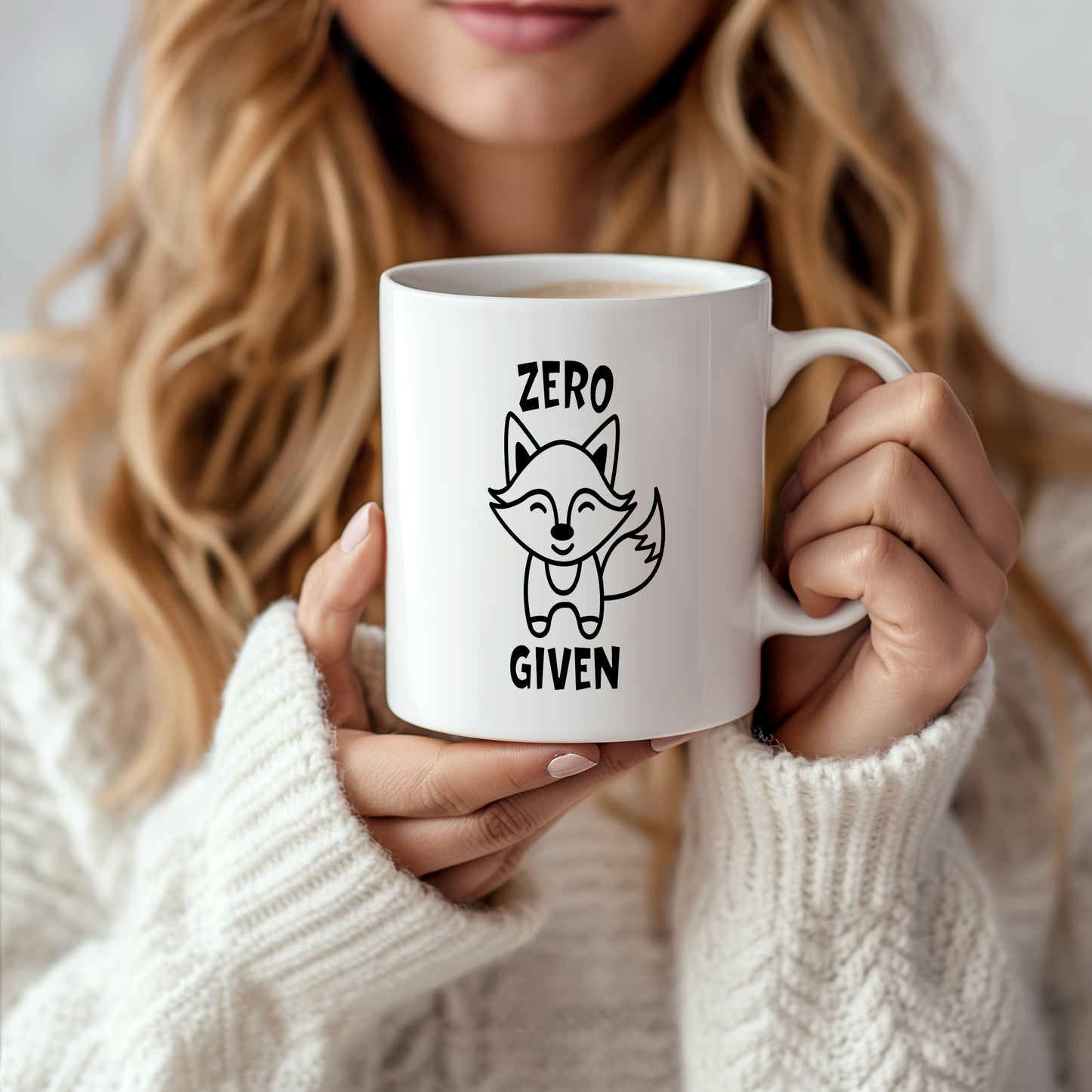 Hrnek s vtipným nápisem – ZERO GIVEN