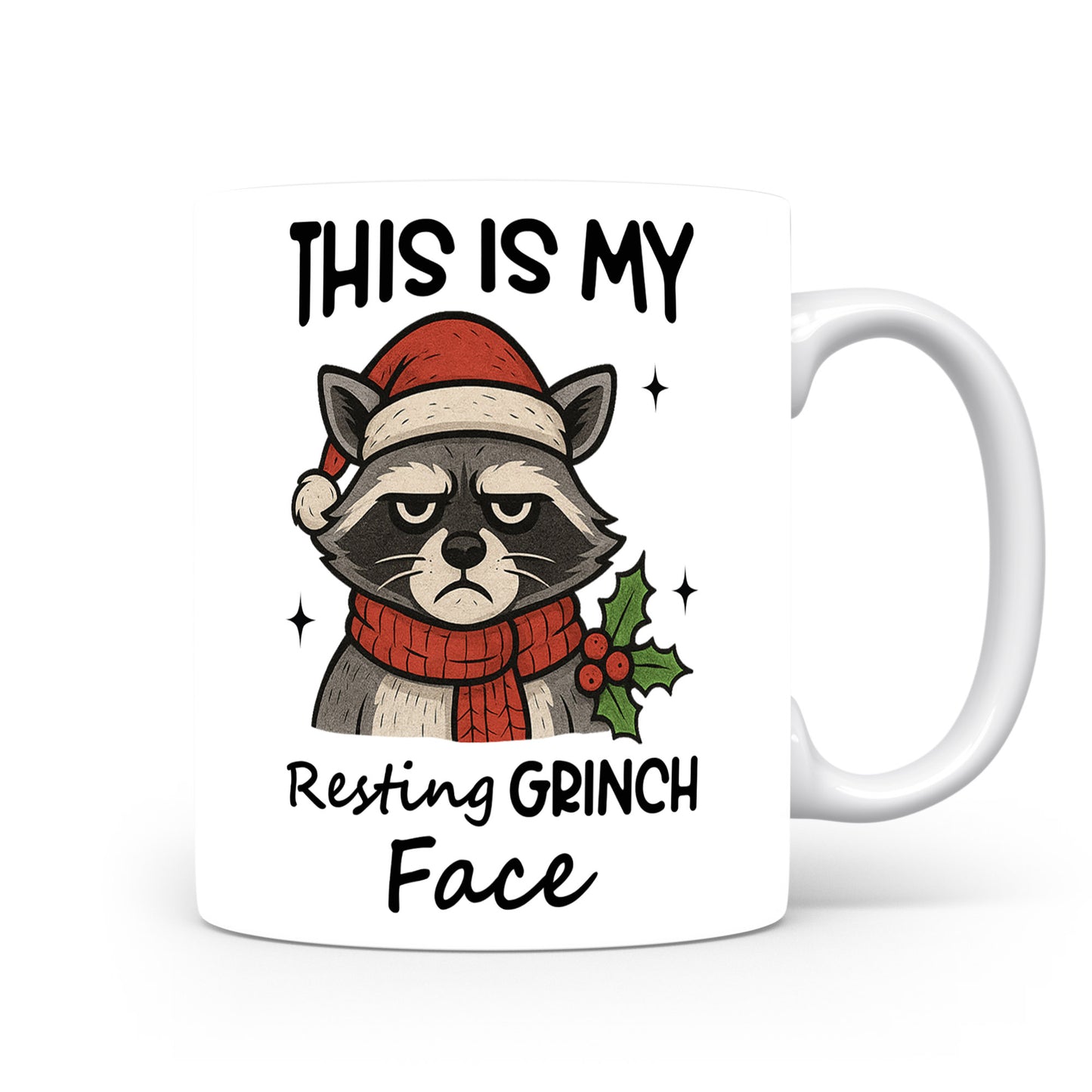 Hrnek s vtipným nápisem – Resting GRINCH