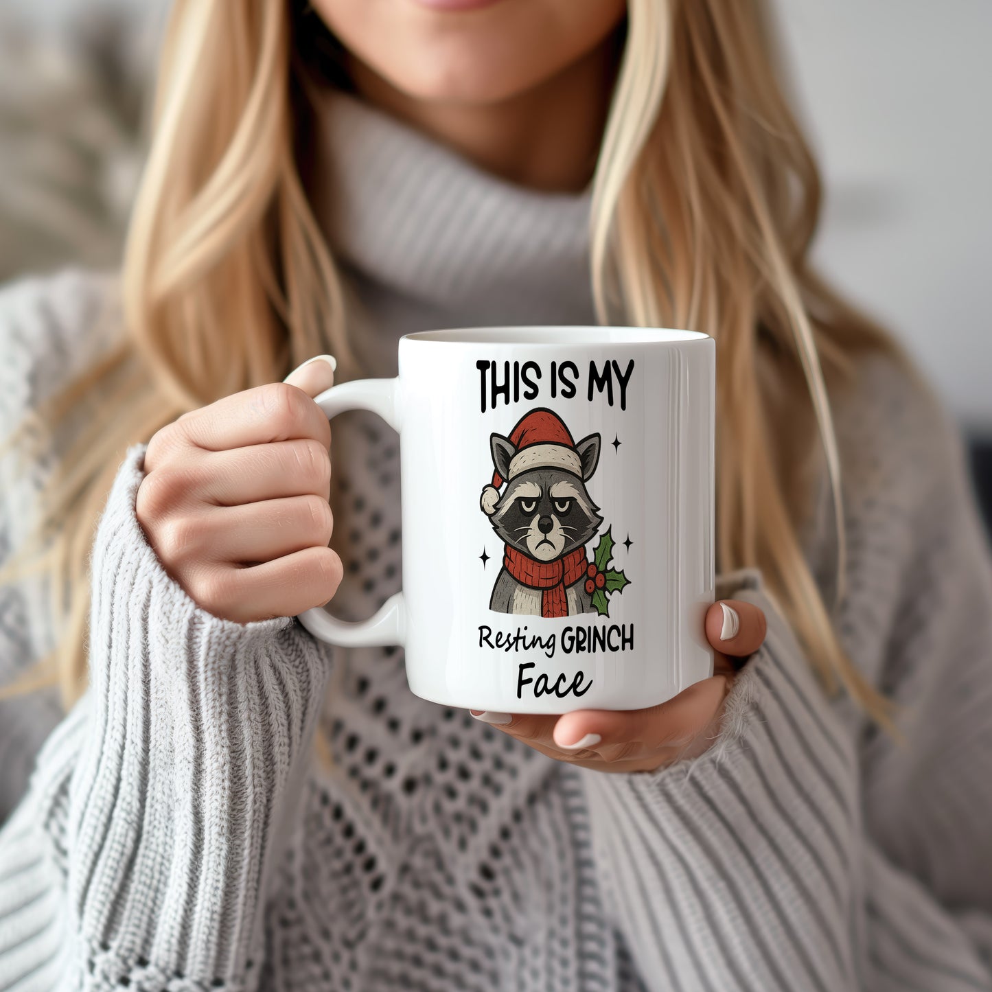 Hrnek s vtipným nápisem – Resting GRINCH